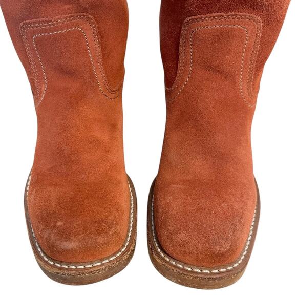 Frye Vintage Brown Suede Campus Boots Size 6.5 - Picture 5 of 12